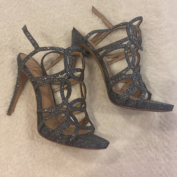 INC silver sparkle heels - Picture 2 of 2